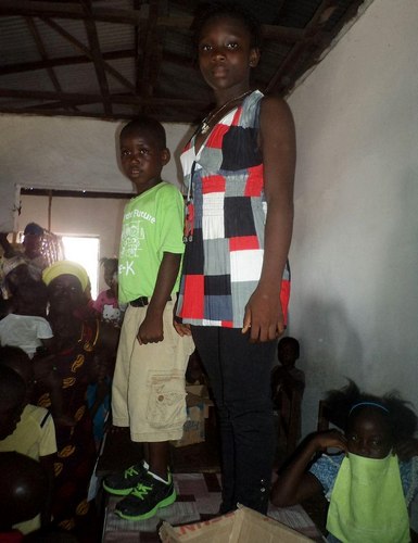 The winning king Edward Williams and the winning queen Jestina Daimah