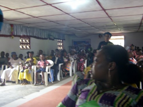 Attendees at the program