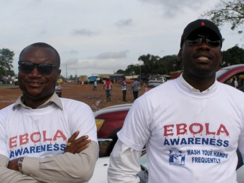 A fellow law student and I before an outreach session