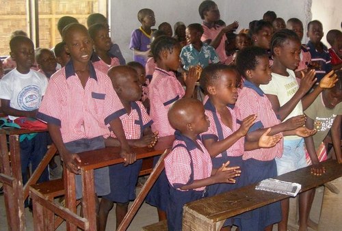 Children singing at last year's Chrstmas event
