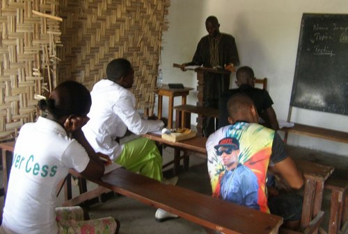 Mr. Garnio lecturing on Testing and Evaluation