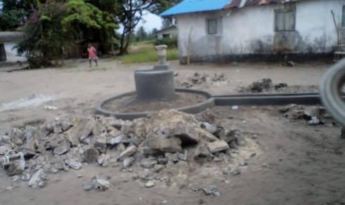 The hand pump during the re-conditioning process
