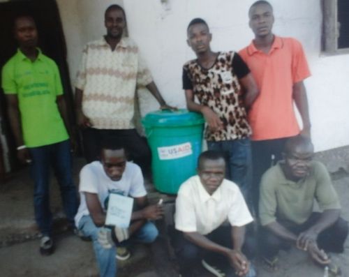 Some of the staffers of the school