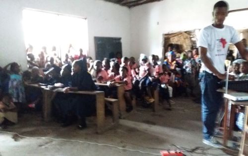 A cross-section of the students during the program