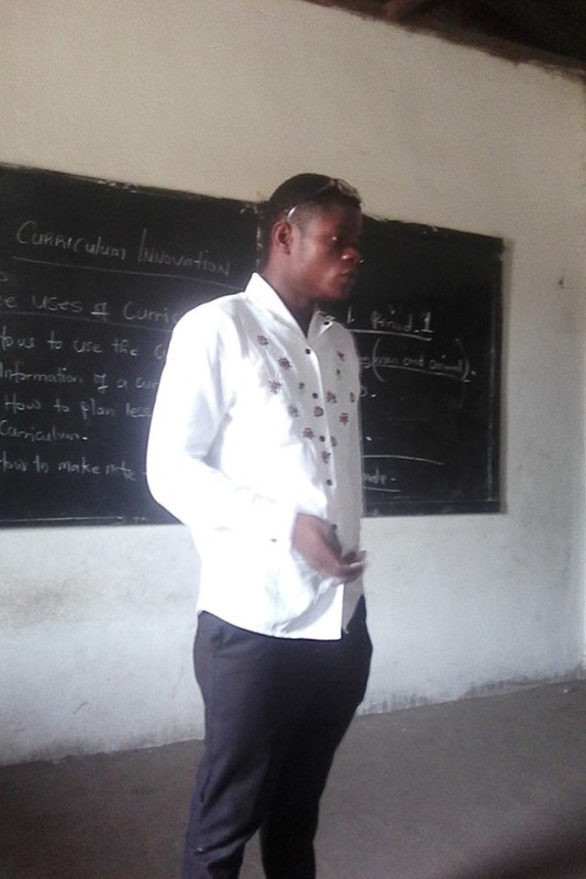 The Principal lecturing on Day-two of the workshop