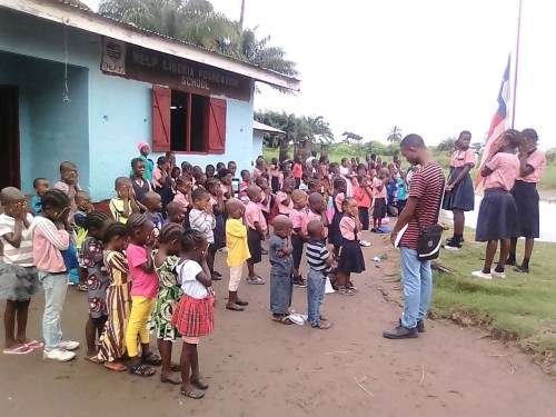 Children outside school 3