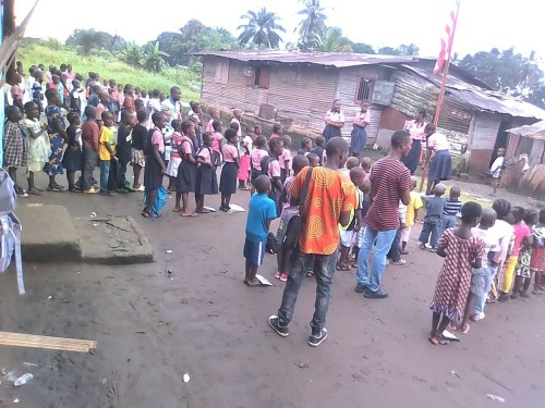 Children outside school 5