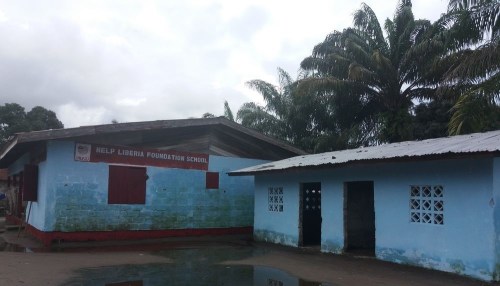 The repainted school buildings