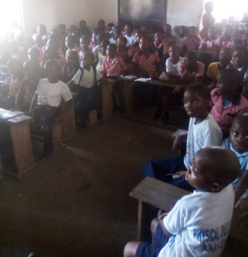 Students at the chapel program 2