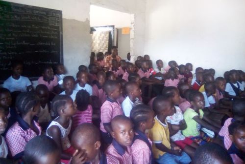 Students at the chapel program 3